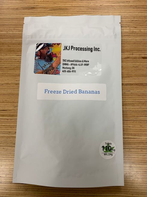 Infused freeze dried bananas