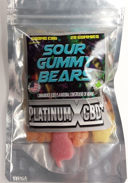 Sour gummy bears