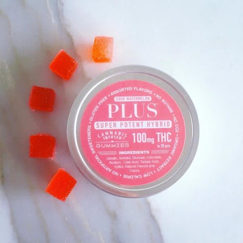 Plus - Sour Watermelon (S) 100mg THC