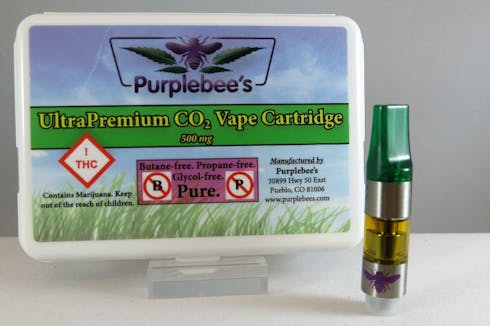 Purplebee's UltraPremium CO2 Cannabis Oil Vape Cartridges