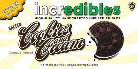 Cookies and Cream 1:1 CBD Candy Bar (Rec)