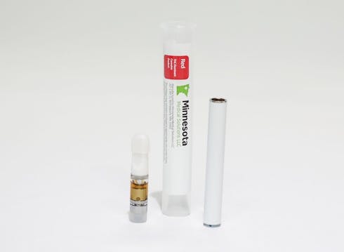 Red Distillate Prefilled Vaporization Cartridge - 1000 mg