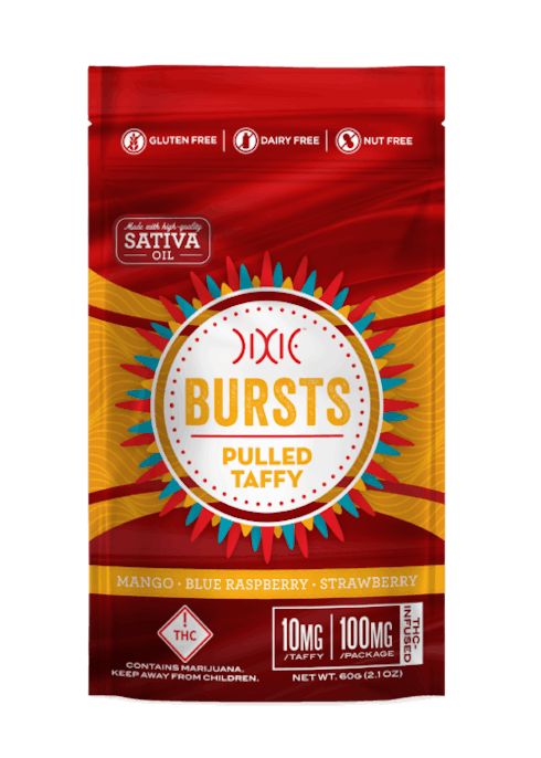 Dixie Bursts Pulled Taffy: Sativa