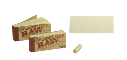 Raw Perforated Rolling Tips