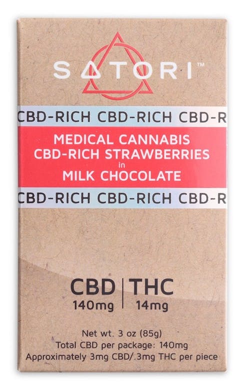CBD Strawberries in Milk Chocolate 14:1