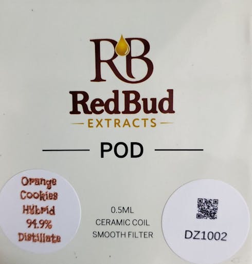 Orange Cookie Red Bud Pod