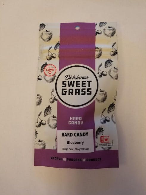 Blueberry Flavored Hard Candy - 100mg By Oklahoma Sweet Grass