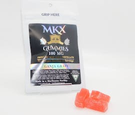 Strawberry Kush 200mg Super Sour Gummies by MKX