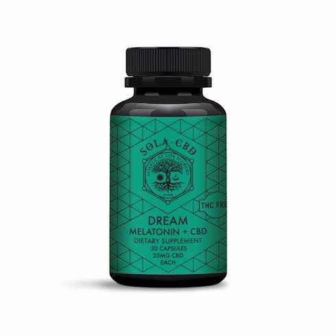 Dream Capsules - CBD+Melatonin (30 Capsules 25mg CBD each)