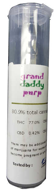 OKLAHOMA PURE VAPE CARTRIDGE - GRAND DADDY PURP