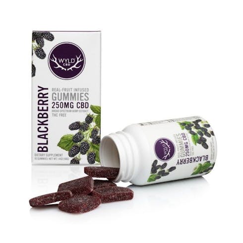 Wyld Blackberry Gummies 250mg/10ct