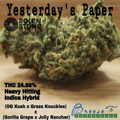 Yesterday's Paper Sungrown - Rolen Stone Farm