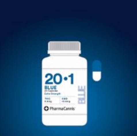Blue Capsules 20:1 Extra Strength (20/bottle)