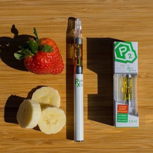Strawberry Banana 510 Cartridges by P2 Extracts .5g