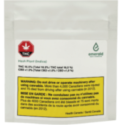 Emerald Health Therapeutics - Hash Plant (Indica) Dried Cannabis 3.5g