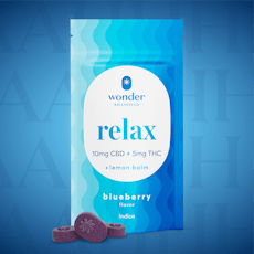 WONDER RELAX BLUEBERRY 2:1 CBD 20PK GUMMIES 100MG