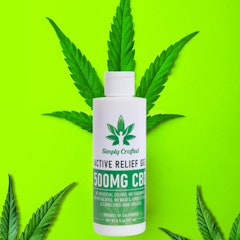 Simply Crafted | Free Shipping Topicals Lotions Active Relief + Warming Therapy - 500mg CBD (6 oz)