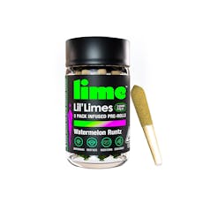 Lil Limes Watermelon Runtz Triple Infused Pre-Rolls 5 Pack