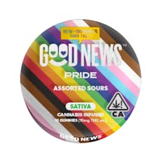 Good News Pride Assorted Sours Gummies 100mg (20ct)