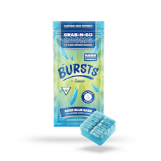 Sauce Essentials Bursts Sour Blue Razz Live Resin Gummies 200mg