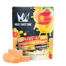 Peach Mango Hash Infused Gummies-Pack of 10