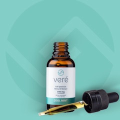 Veré Hemp CBD Hemp CBD Tinctures 500mg Premium Full Spectrum CBD Oil (Organic) with Cool, Refreshing Peppermint Flavor