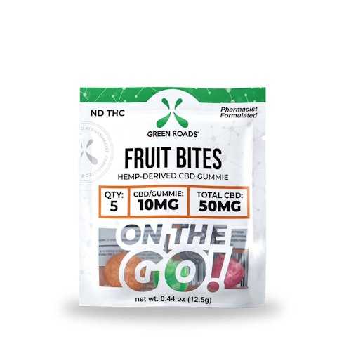 Fruit Bites Gummies 50 Mg 5 Count Green Roads Cbd Fruit Bites Gummies 50 Mg 5 Count Green Roads Cbd
