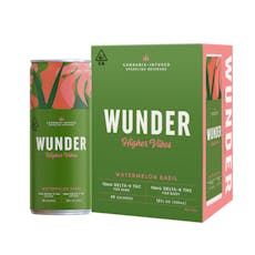 WUNDER Watermelon Basil Higher Vibes 10mg THC Seltzer
