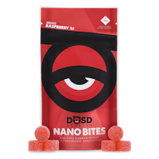 DOSD 250MG 1:1 NANO BITE GUMMIES - RED RASPBERRY (INDICA)
