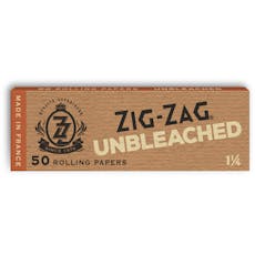 Zig Zag Unbleached 1 1/4 Papers - Unbleached 1 1/4" Rolling Papers Rolling Papers, Cones and Filters