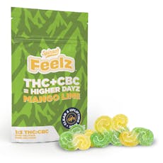 Spinach FEELZ - THC+CBC Mango Lime Soft Chews - 5 Pack