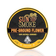 SUNSMOKE - SATIVA BLEND - PRE-GROUND FLOWER - 14G