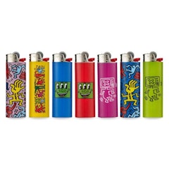 Simply Crafted | Free Shipping Smoking Lighters K. Haring Bic Lighter (3 Pack)