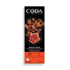 Coda Signature Maple and Pecan Milk Chocolate Bar, 100mg