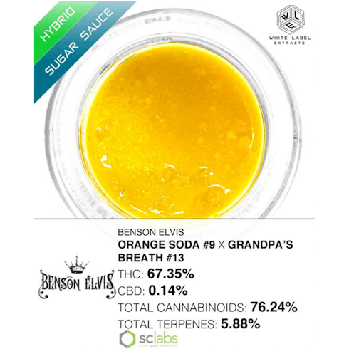 WLE BE Orange Soda #9 x Grandpas Breath #13 Sugar Sauce