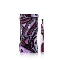 RYOT - MPB Magnetic Poker Box Acrylic w/ Matching Taster Bat - Purple & White