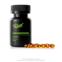 Tweed Edibles Capsules Houndstooth THC Softgels 150mg 15-pack
