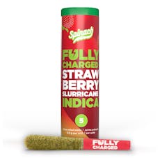 SPINACH - Fully Charged Strawberry Slurricane Infused Pre-Roll Indica - 5X0.5G