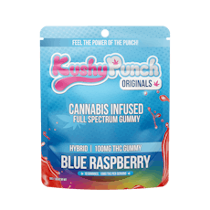 Kushy Punch Original Gummy - Hybrid/Blue Raspberry (100mg)