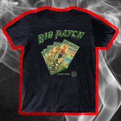 Weed To Wear Apparel Shirts BIG PATCH, CALIFORNIA WAVE, UNISEX CREW NECK TEE