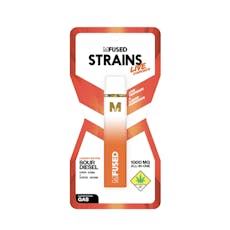 MF - MFused Strains Live Diamonds Disposable - Sour Diesel - Sativa (Ethanol Extracted) 1g -