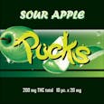 Pucks: Sour Apple Gummies  - 10 Pieces/200mg (Hybrid) *Medical Product Only