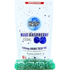 Moon Dust Blue Raspberry 1000mg NANO TECH Gummies 20pc