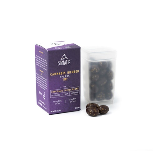 Sparks Vegan Chocolate Coffee Beans 75mg Leafly