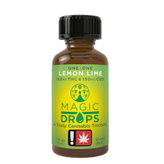 Magic Number - Lemon Lime Mega Drops | 1000mg 1:1 THC:CBD | Live Resin