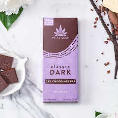 Vital Leaf Edibles Chocolates CBD Chocolate Bar | Classic Dark | 100mg CBD