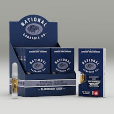 National | Blackberry Kush | 1G Cartridge