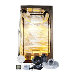 Hydrobuilder Growing Grow Tents Hydrobuilder High Rise 4' x 4' Delux 600W HPS/MH Air-Cooled Soil Grow Tent Kit