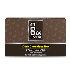 CBD Living Dark Chocolate 200mg Nano CBD