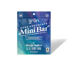 Gron Mini Dark Chocolate Bar 1:1 100 MG (THC/CBN)